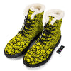 Emoji Graffiti Happy Print Pattern Winter Boots-grizzshop