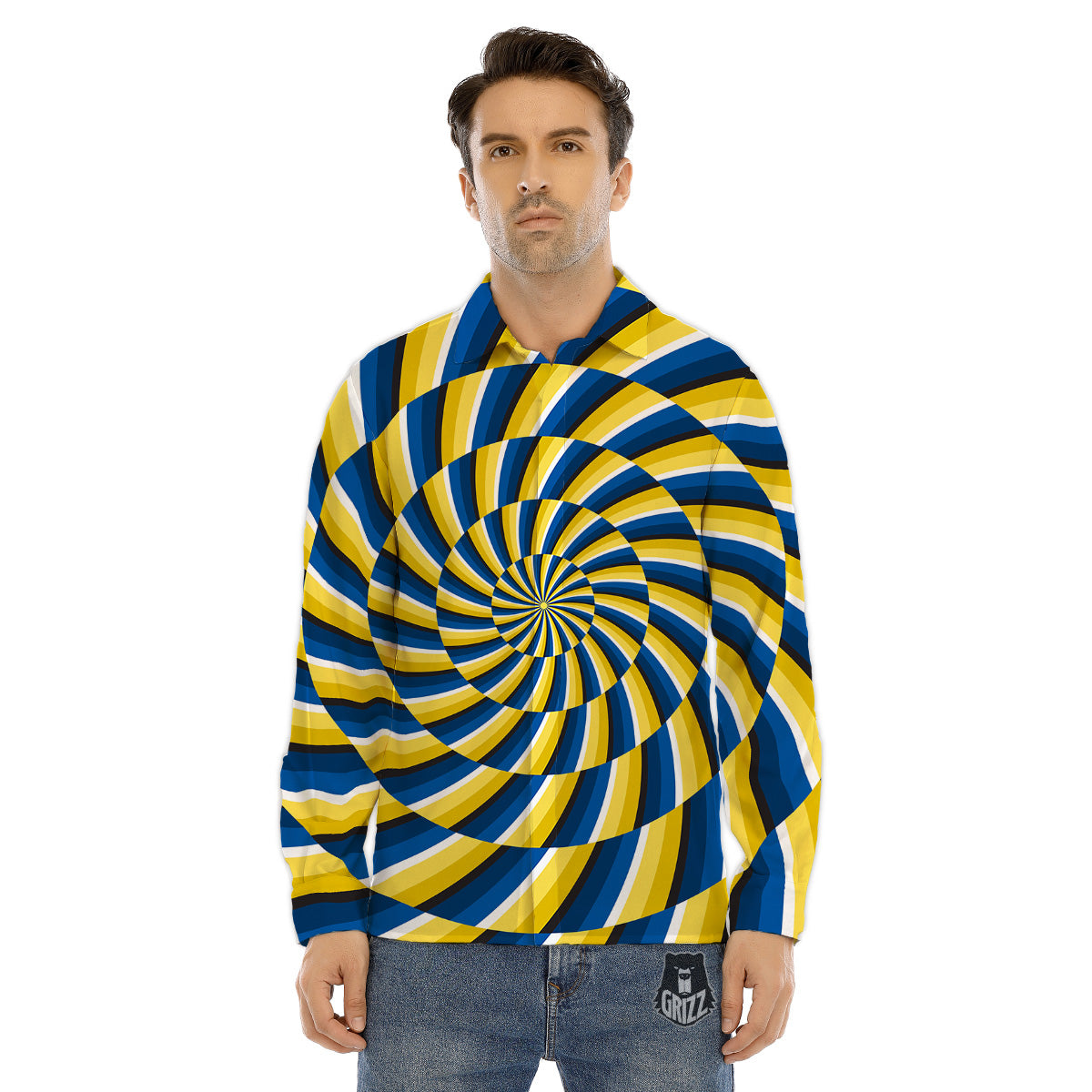 Emoji Hearts Print Pattern Men's Dress Shirts-grizzshop