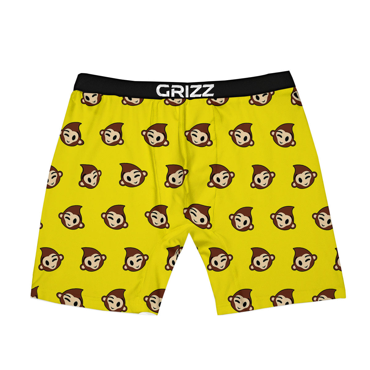 Emoji Monkey Print Pattern Boxer Briefs-grizzshop
