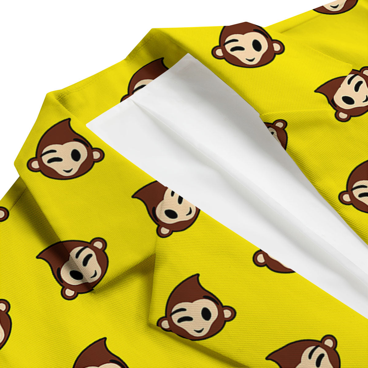 Emoji Monkey Print Pattern Men's Blazer-grizzshop
