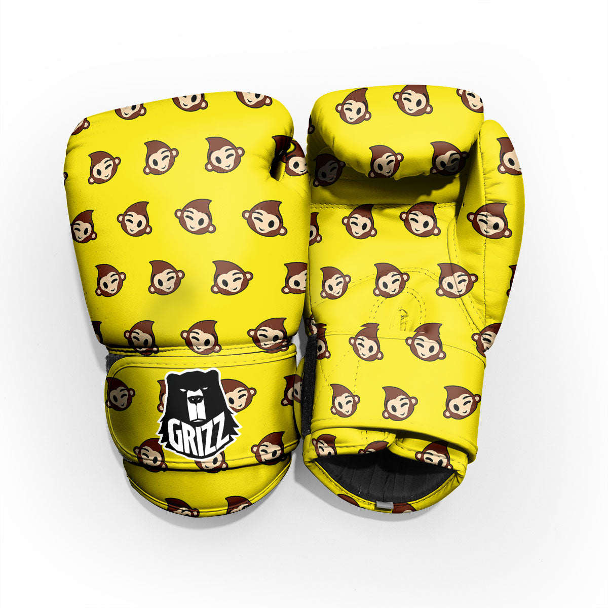 Emoji Monkey Print Pattern Pro Boxing Glove