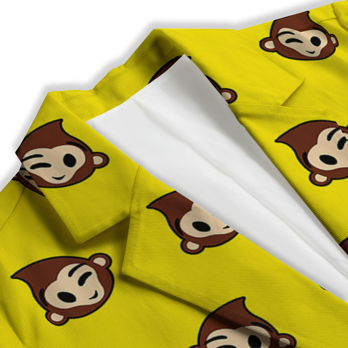Emoji Monkey Print Pattern Women's Blazer-grizzshop