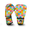 Emoji Pattern Print Boxing Gloves-grizzshop