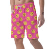 Emoji Pink Pattern Print Men's Shorts-grizzshop