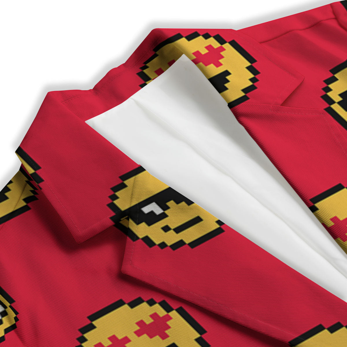 Emoji Pixel Print Pattern Women's Blazer-grizzshop