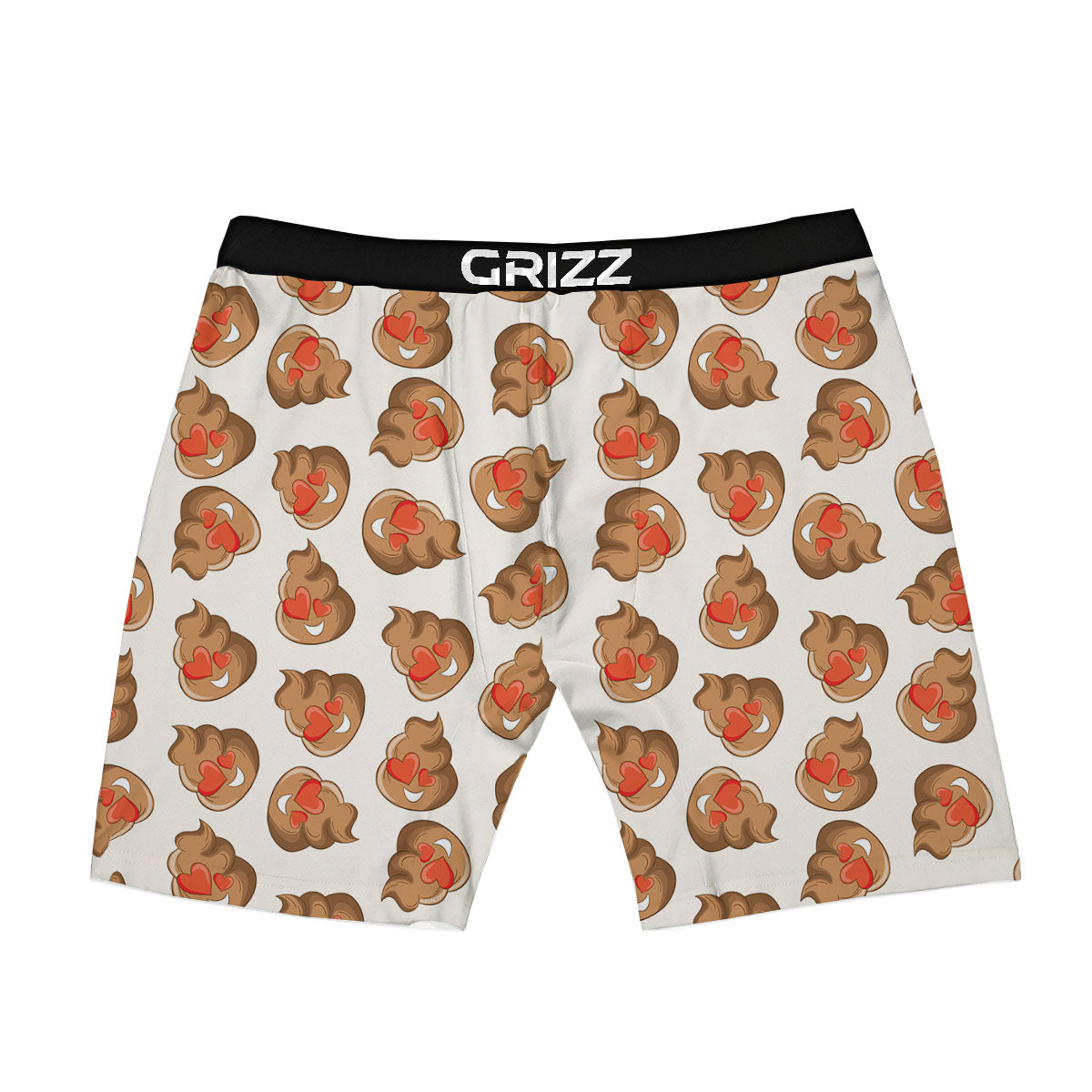Emoji Poop Print Pattern Boxer Briefs-grizzshop