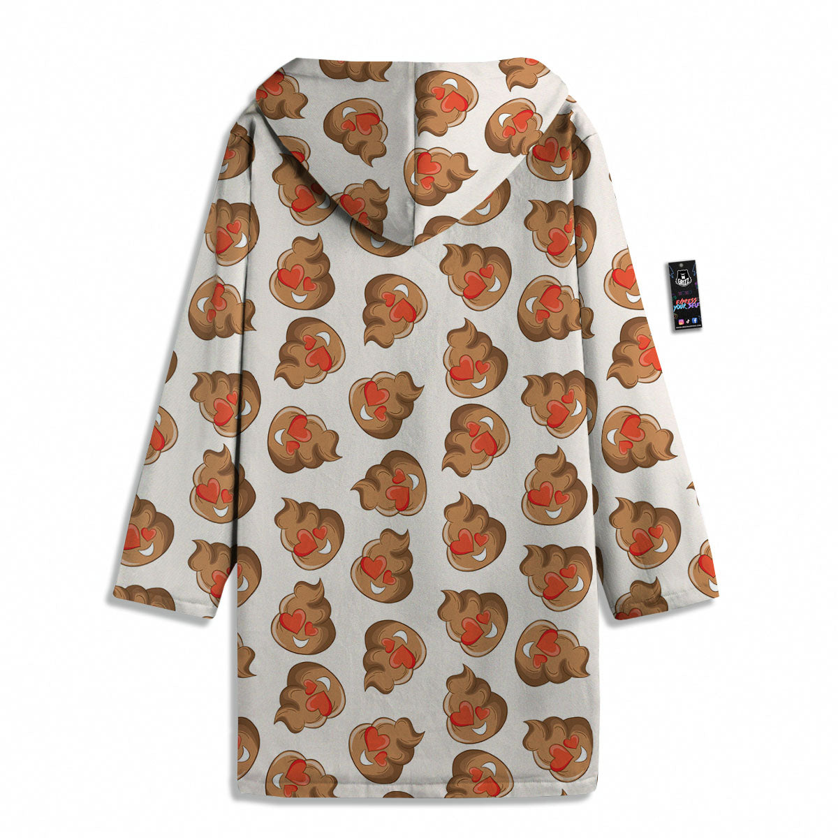 Emoji Poop Print Pattern Men's Windbreaker Jacket-grizzshop