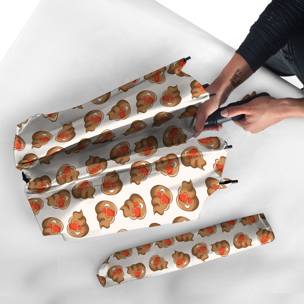 Emoji Poop Print Pattern Umbrella-grizzshop