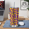 Emoji Purple Print Pattern Tumbler-grizzshop