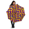 Emoji Purple Print Pattern Umbrella-grizzshop