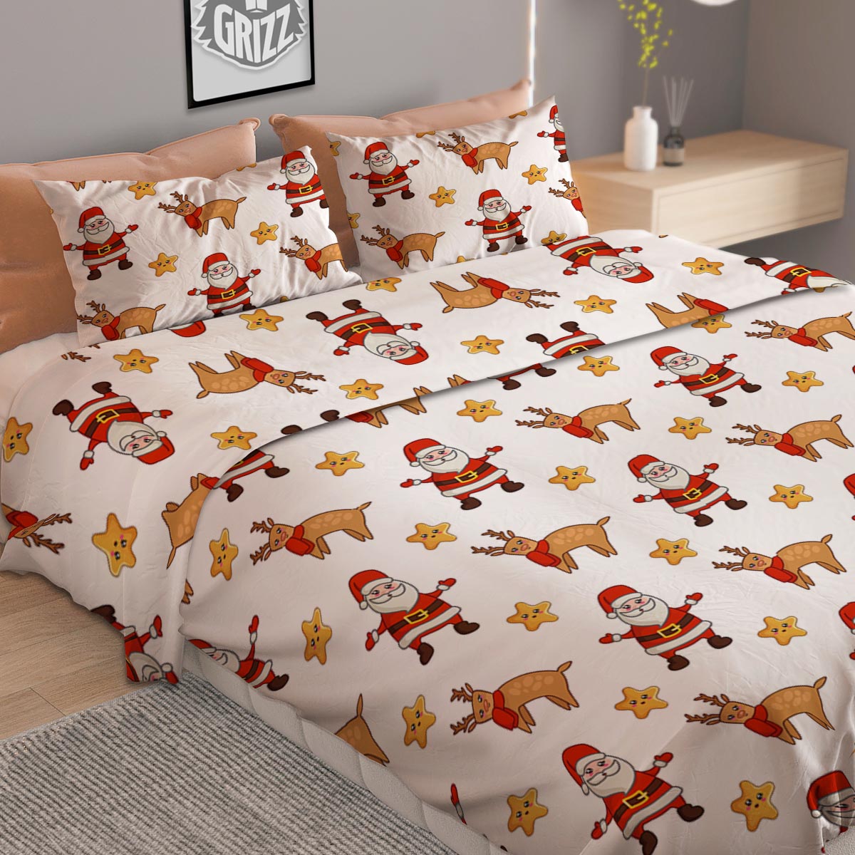 Duck Blue Yellow Print Pattern Duvet Cover Bedding Set
