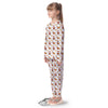 Emoji Reindeer And Santa Claus Print Pattern Kid's Pajamas-grizzshop