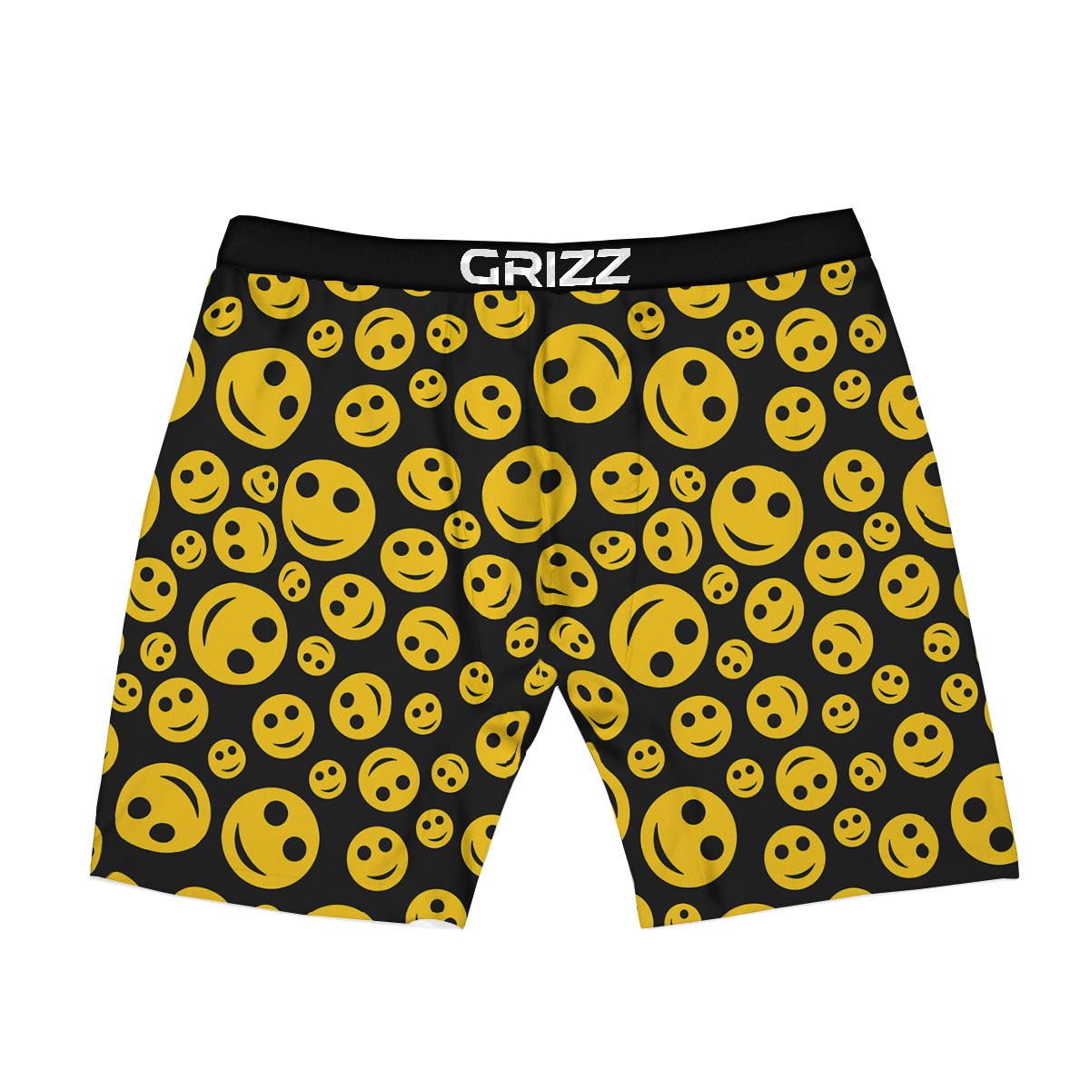 Emoji Smiley Faces Print Pattern Boxer Briefs-grizzshop