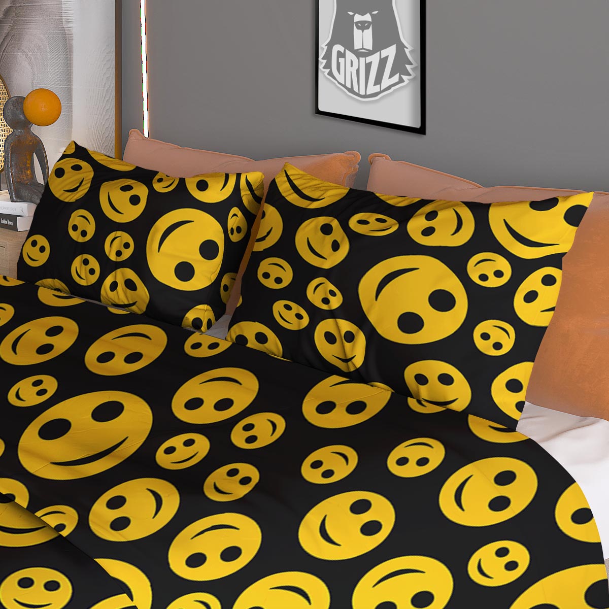Ducks Rubber Yellow Print Pattern Duvet Cover Bedding Set