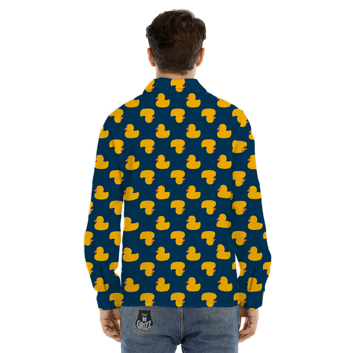 Emoji Smiley Faces Print Pattern Men's Dress Shirts-grizzshop