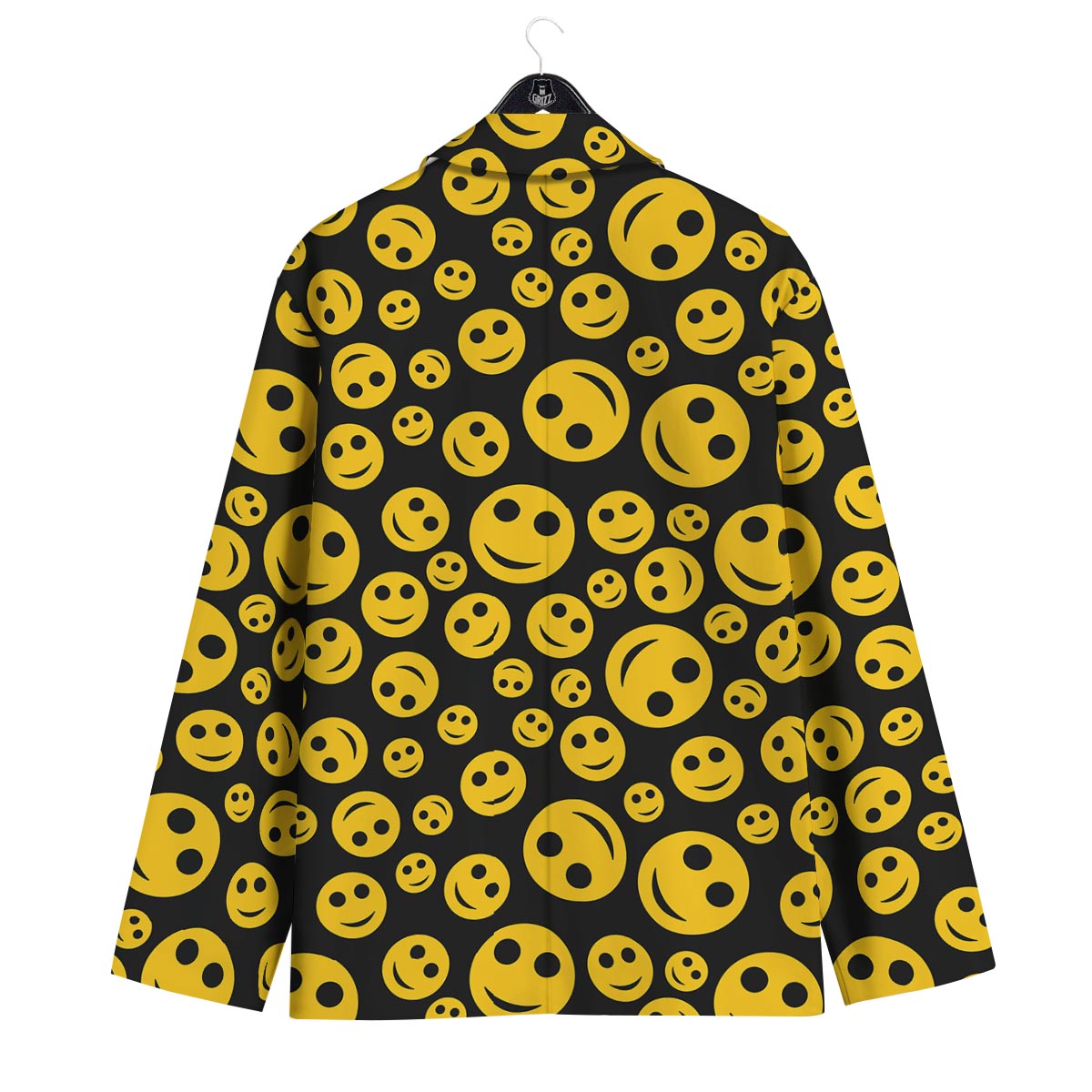 Emoji Smiley Faces Print Pattern Men's Sport Coat-grizzshop