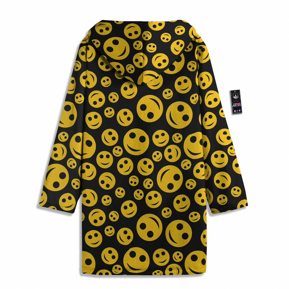 Emoji Smiley Faces Print Pattern Men's Windbreaker Jacket-grizzshop