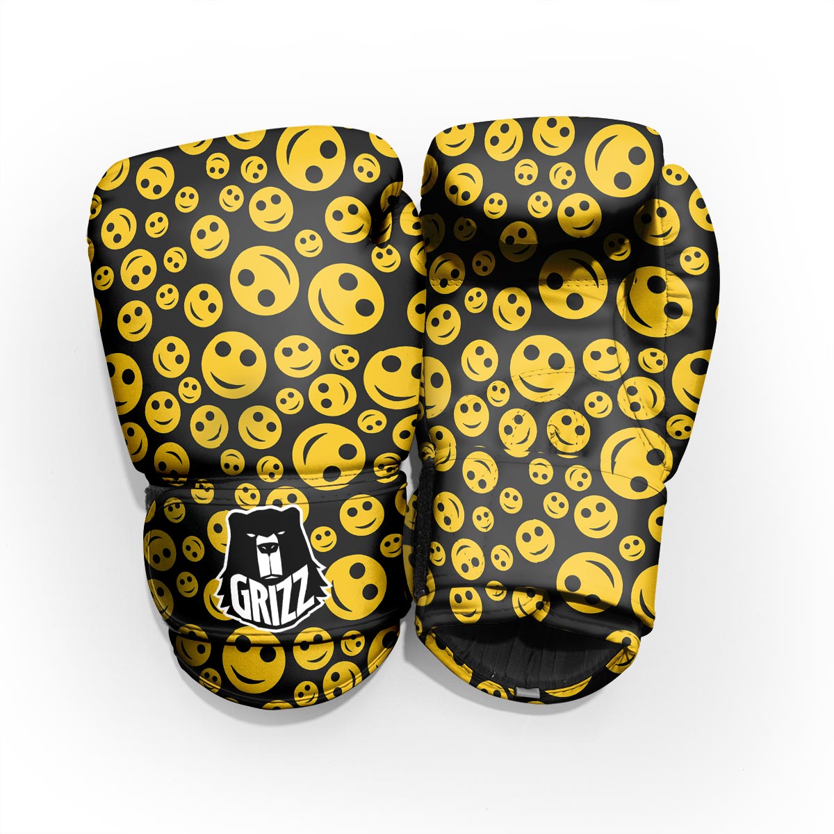 Emoji Smiley Faces Print Pattern Pro Boxing Glove