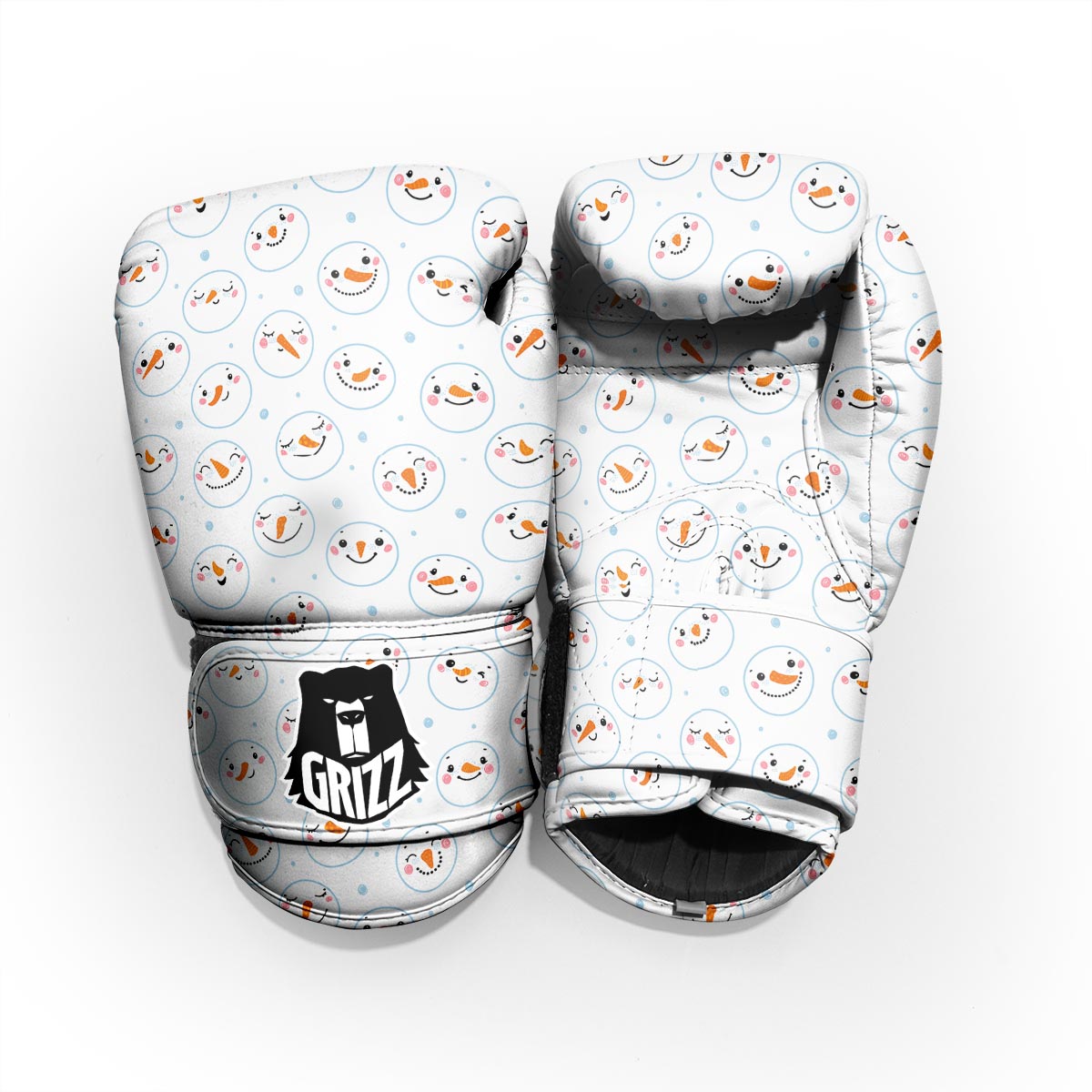 Emoji Snowman Print Pattern Pro Boxing Glove