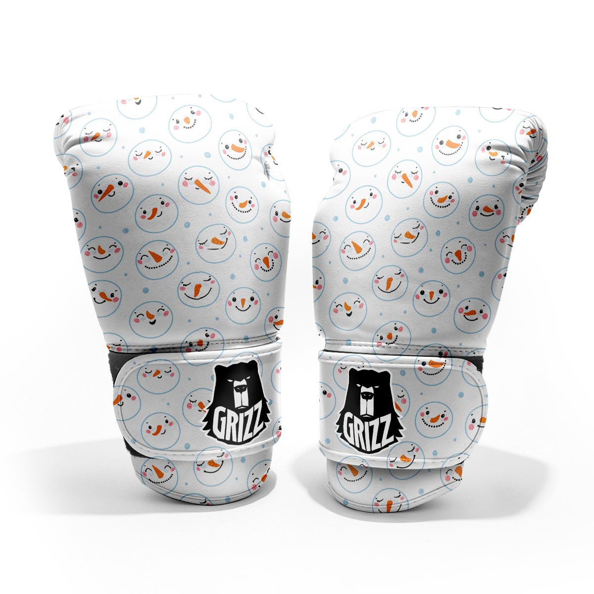 Emoji Snowman Print Pattern Pro Boxing Glove