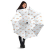 Emoji Snowman Print Pattern Umbrella-grizzshop