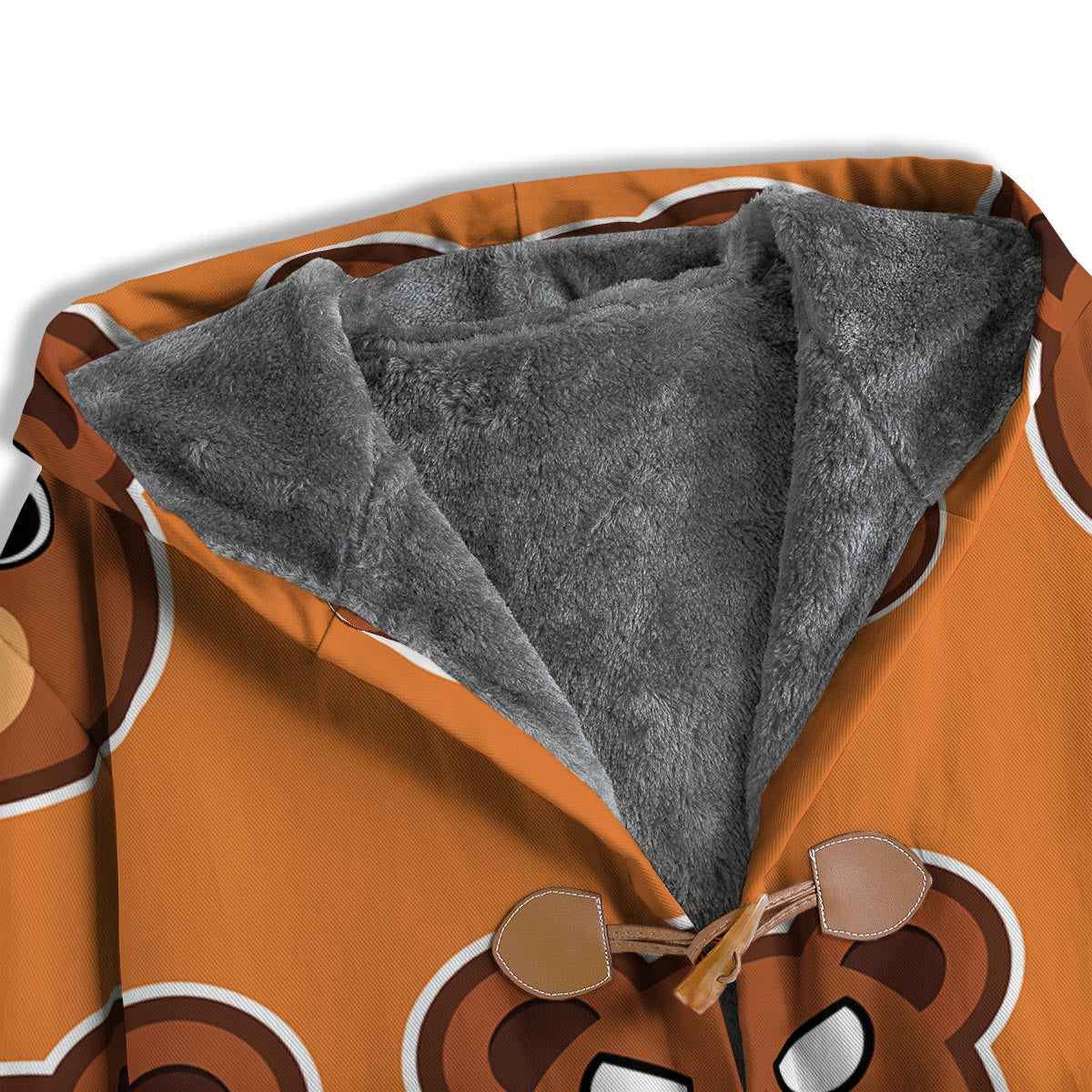 Emoji Teddy Bear Print Men's Windbreaker Jacket-grizzshop