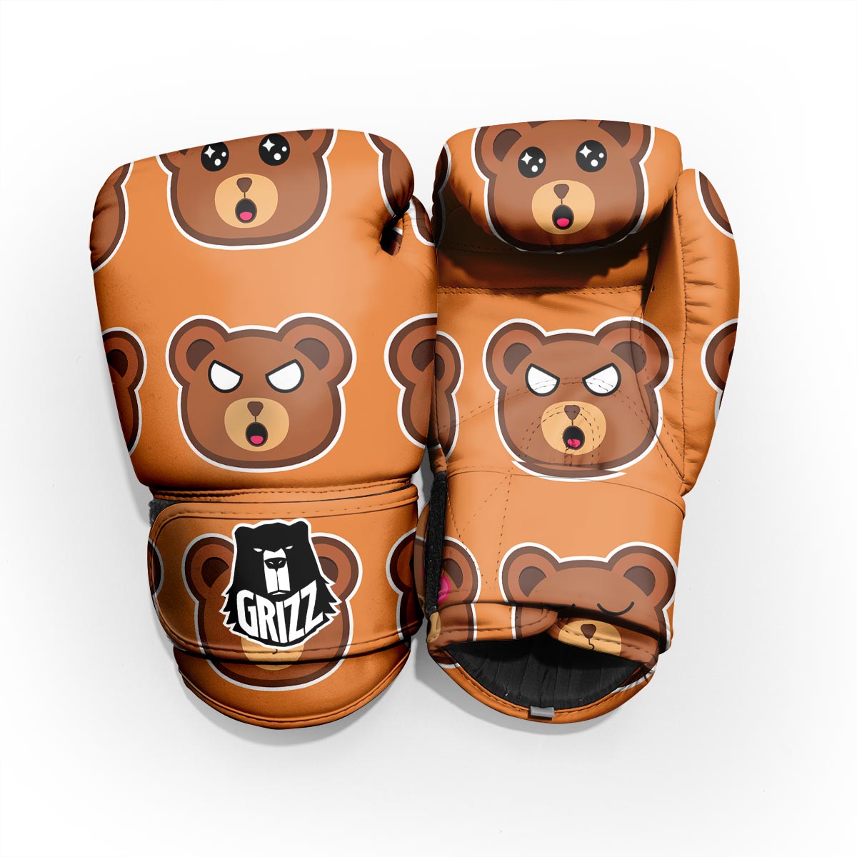 Emoji Teddy Bear Print Pro Boxing Glove