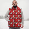 Emoji Christmas Print Pattern Down Vest