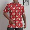 Emoji Christmas Print Pattern Untucked Shirts-grizzshop