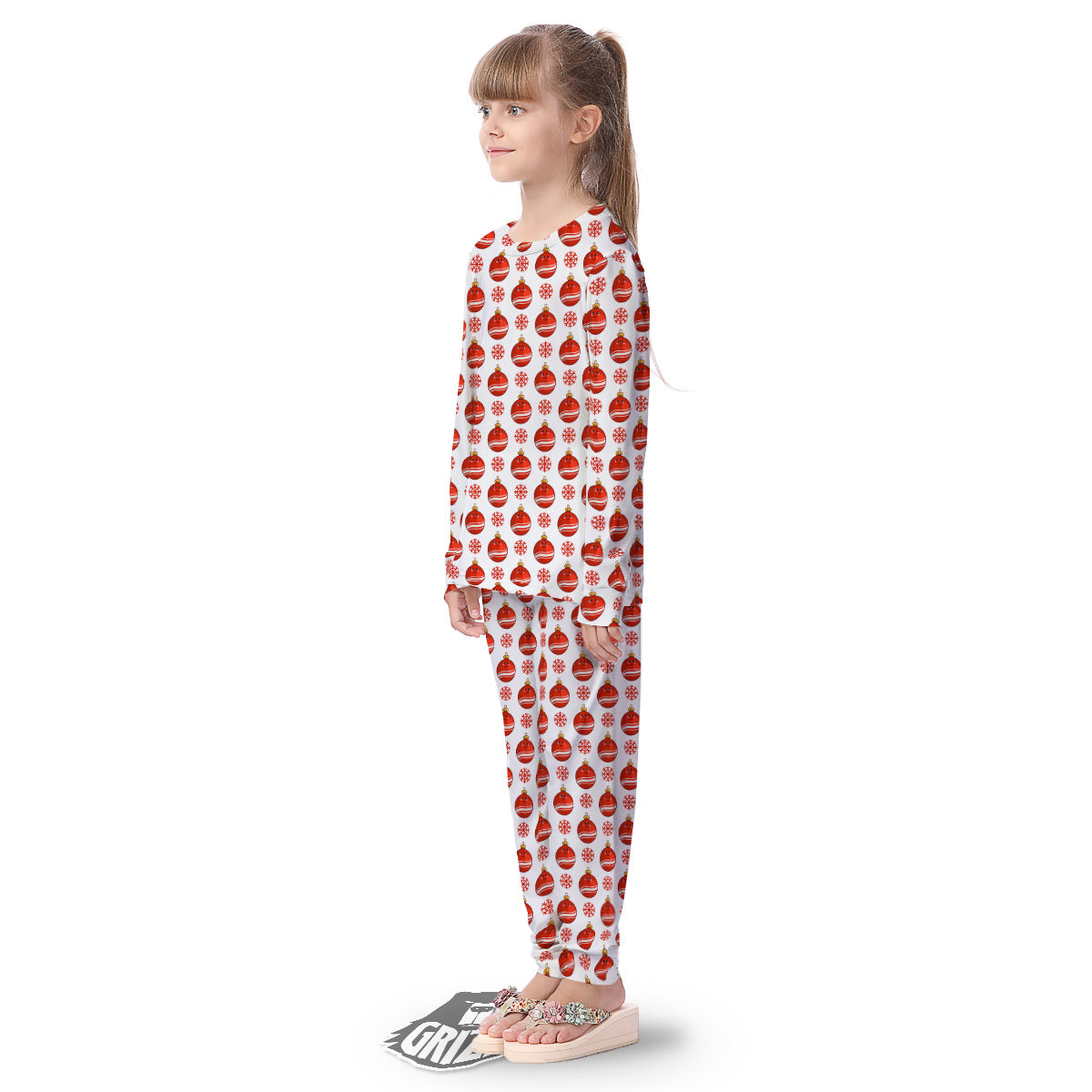 Emoji Cute Christmas Print Pattern Kid's Pajamas-grizzshop