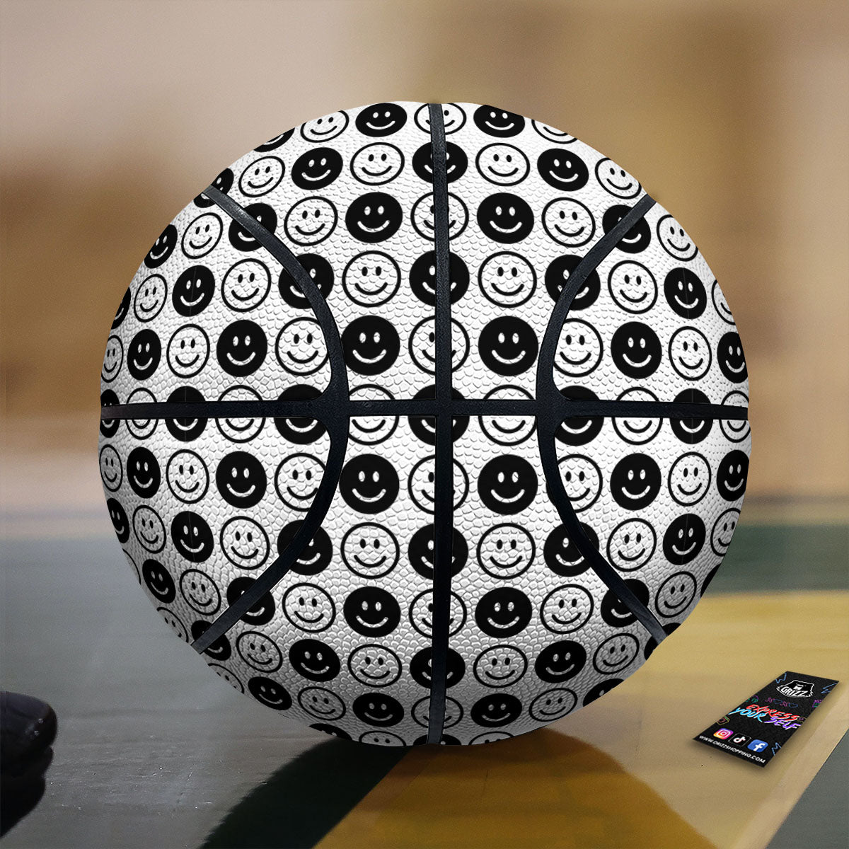 Fastfood Navy Doodle Print Pattern Basketball
