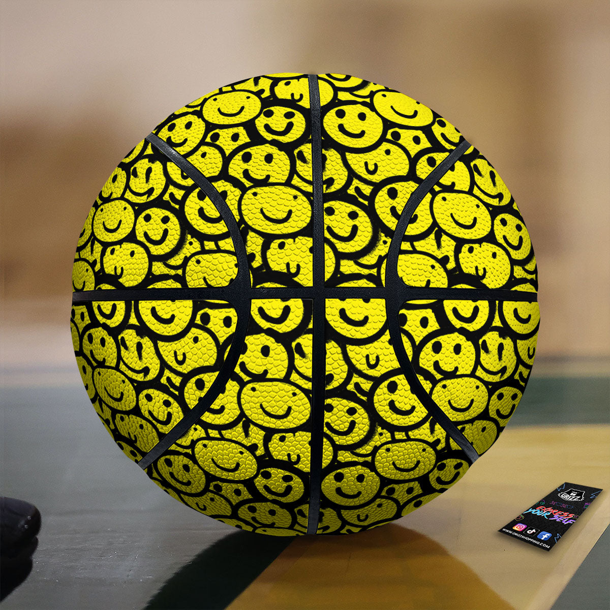 Fat Tuesday Argyle Mardi Gras Print Basketball