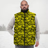 Emoji Graffiti Happy Print Pattern Down Vest