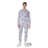 Emoji Snowman Print Pattern Men's Jumpsuit-grizzshop