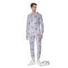 Emoji Snowman Print Pattern Men's Jumpsuit-grizzshop