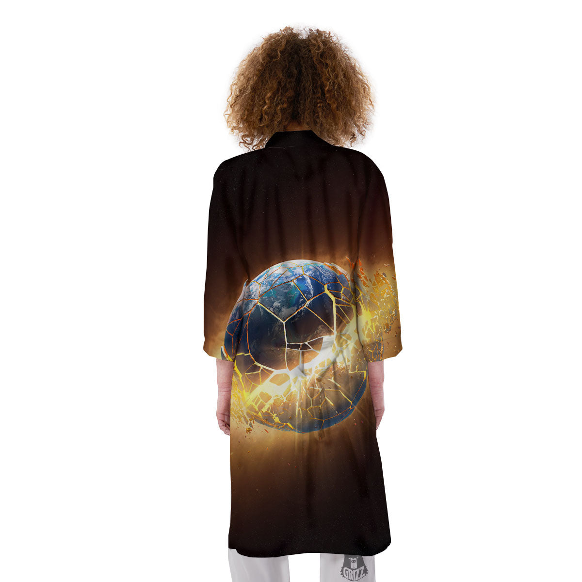 End Of The Earth Print Kimono-grizzshop