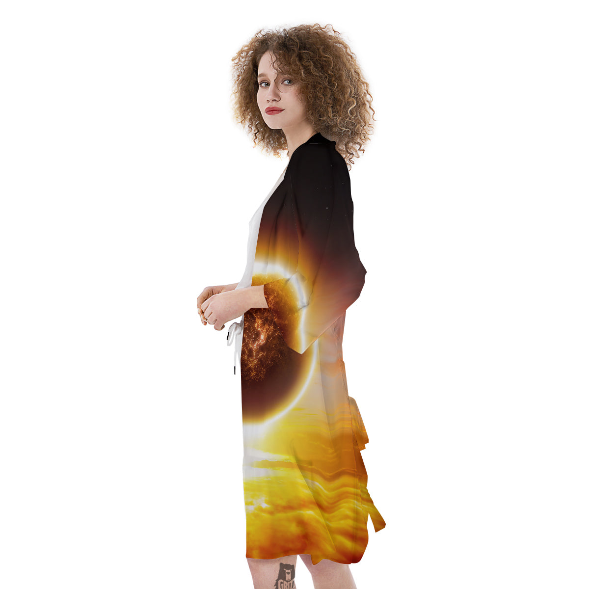 End Of The Planet Apocalyptic Print Kimono-grizzshop