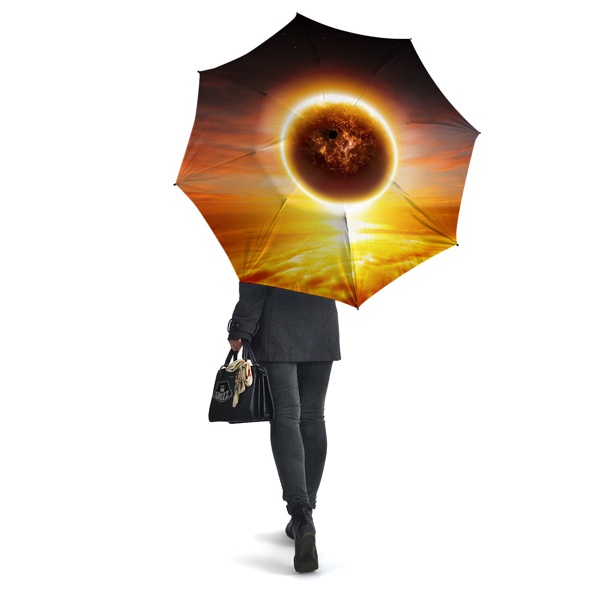 End Of The Planet Apocalyptic Print Umbrella-grizzshop