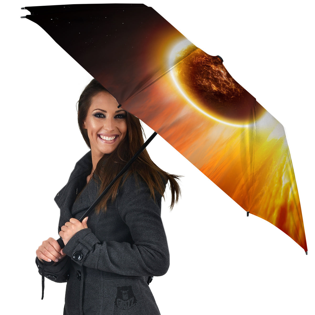 End Of The Planet Apocalyptic Print Umbrella-grizzshop