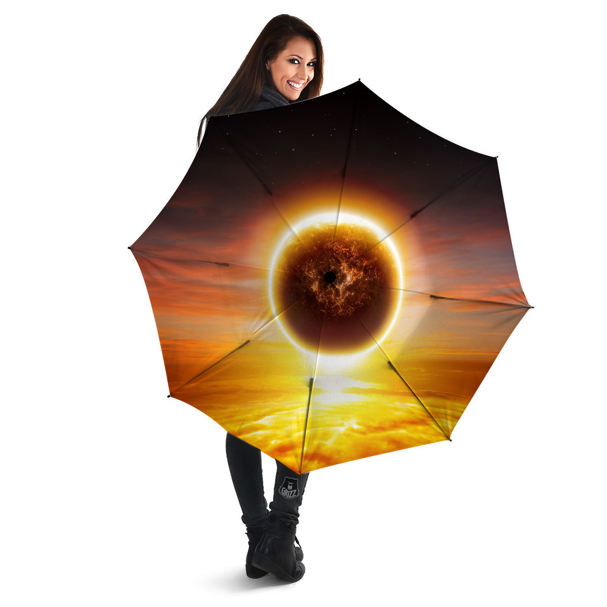 End Of The Planet Apocalyptic Print Umbrella-grizzshop