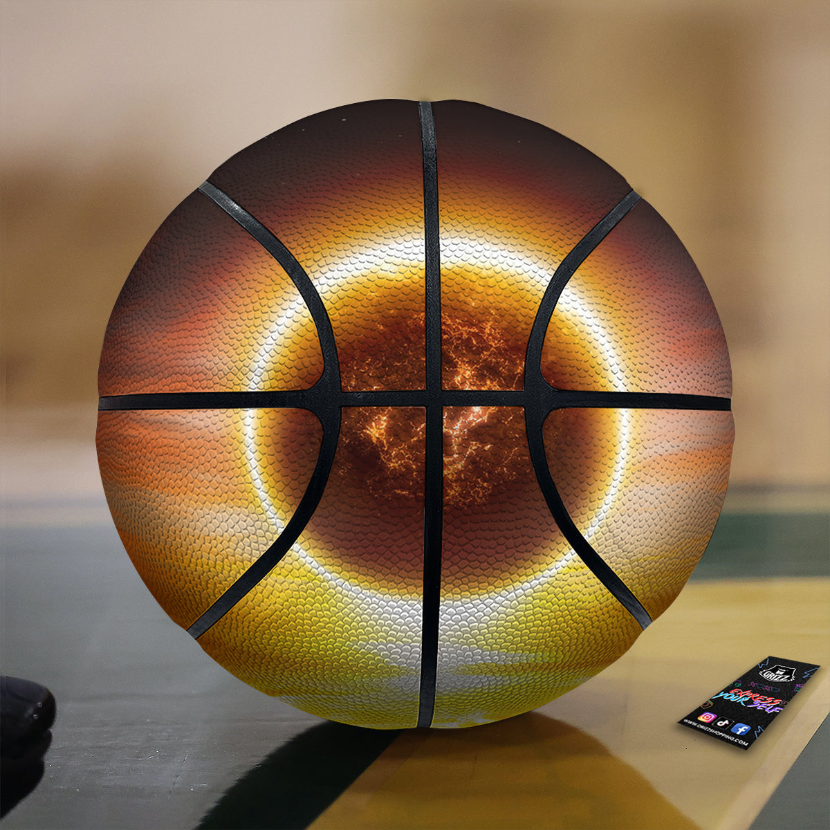 End Of The Planet Apocalyptic Print Basketball