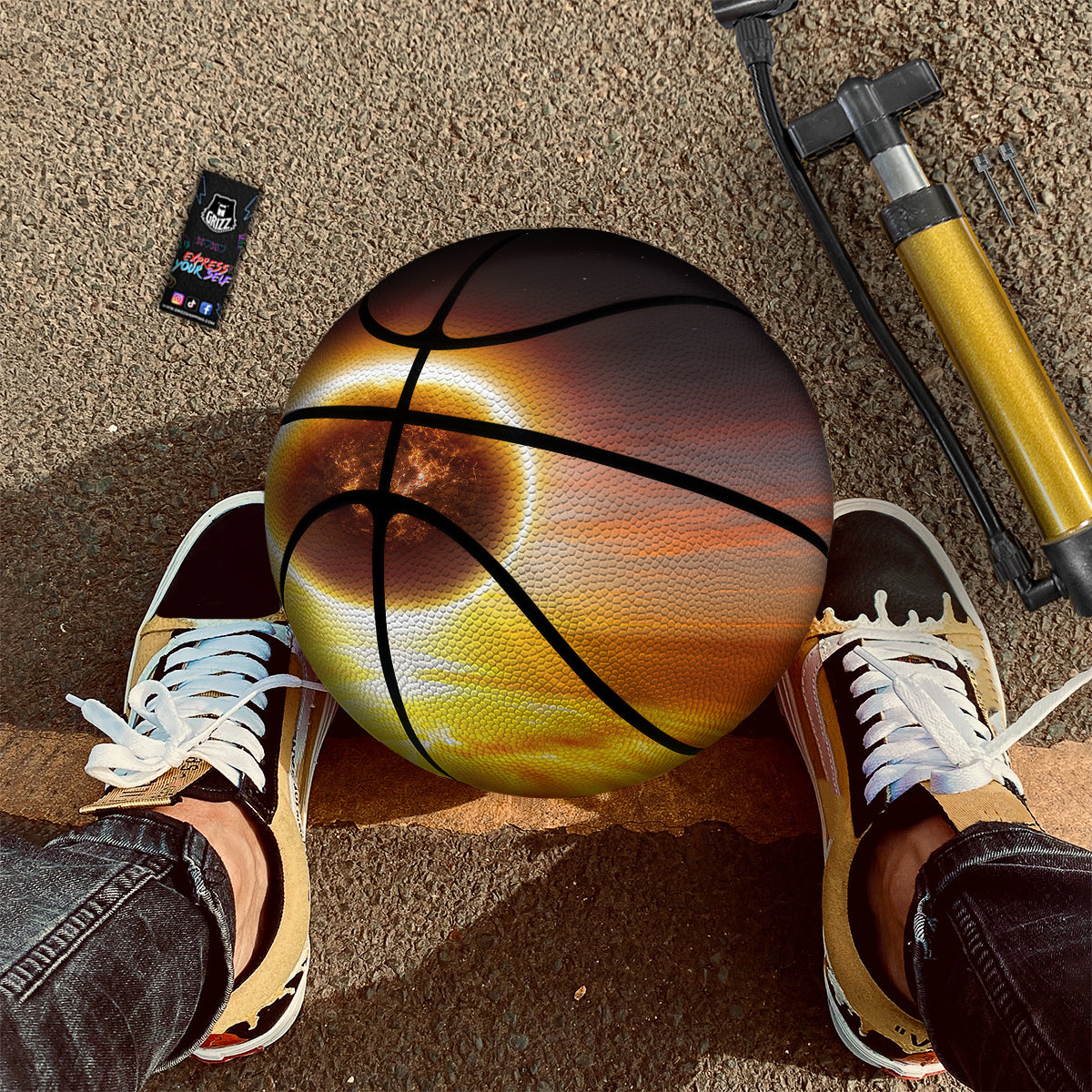 End Of The Planet Apocalyptic Print Basketball