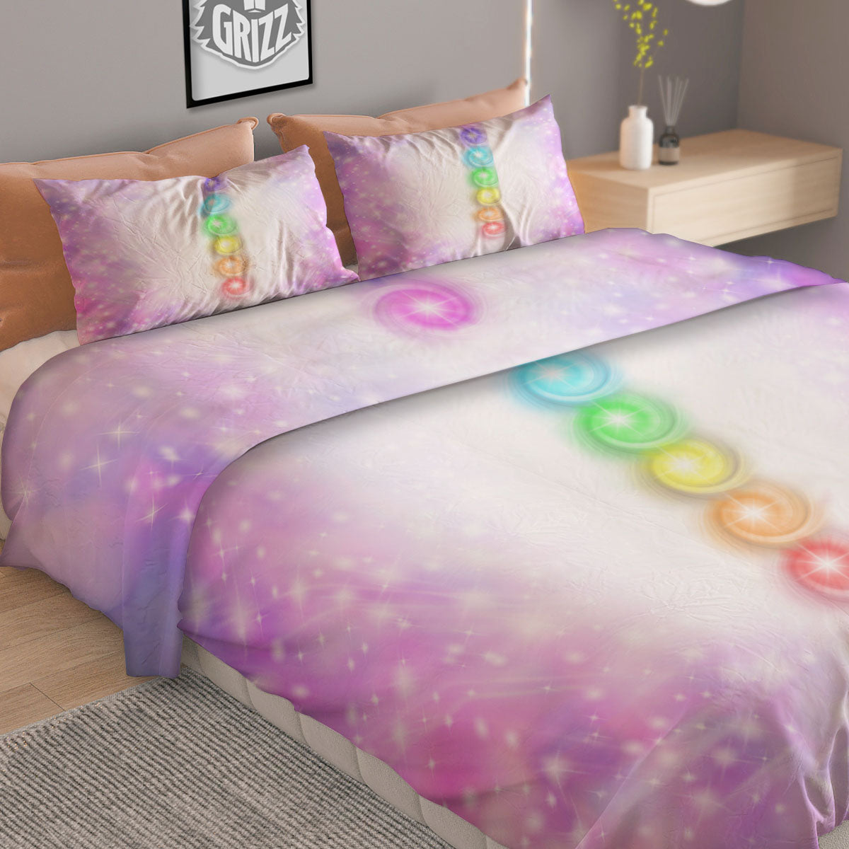 Eclipse Total Lunar Print Duvet Cover Bedding Set