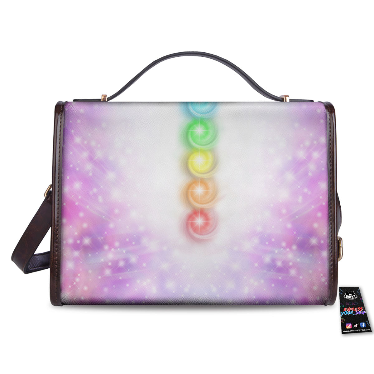 Energy Seven Chakras Print Women's Satchel Bag