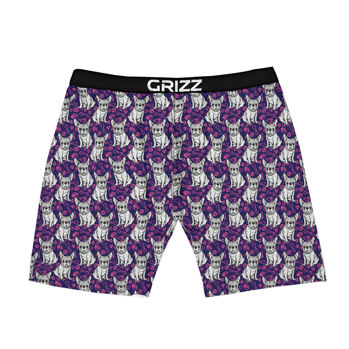 English Bulldog Cute Print Pattern Boxer Briefs-grizzshop