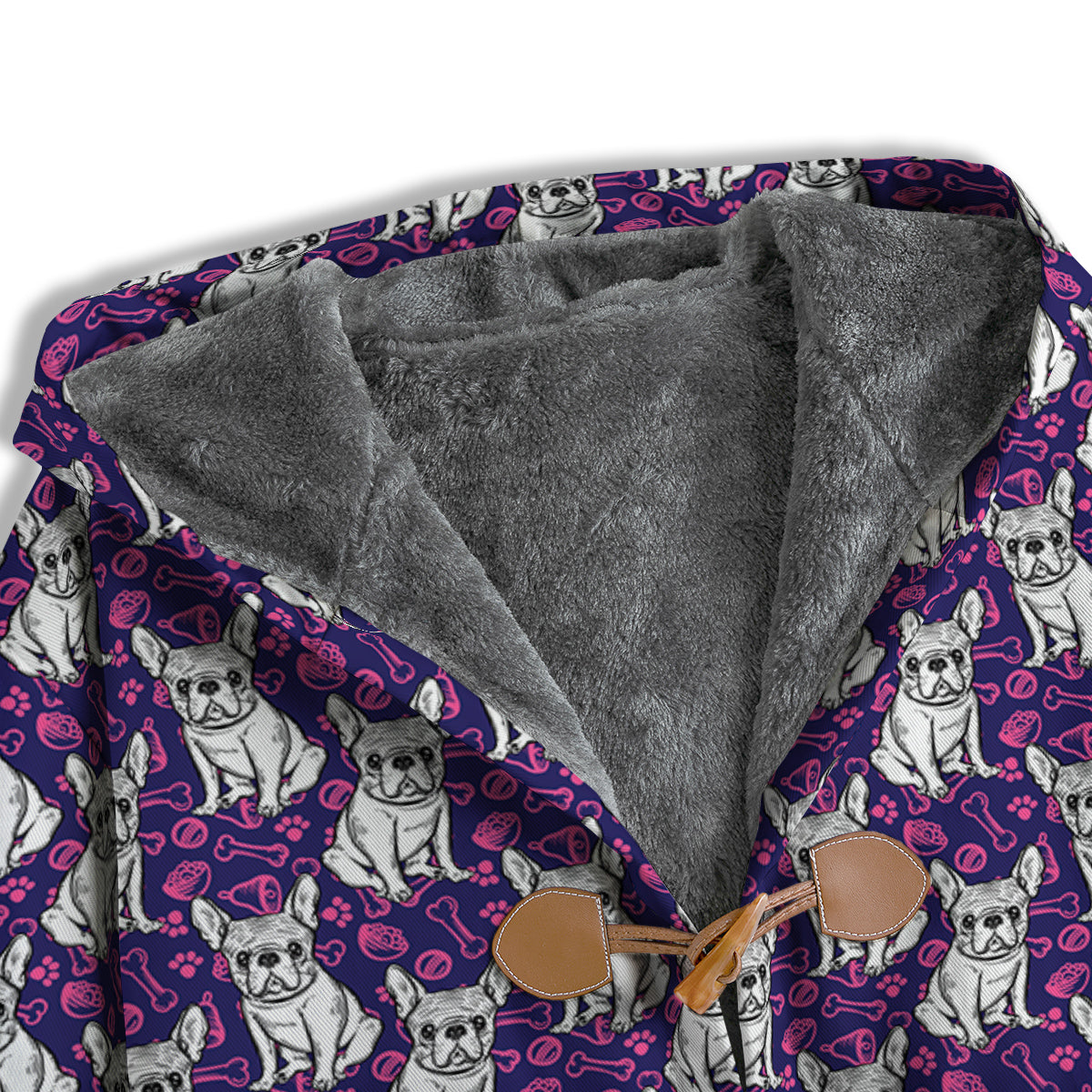 English Bulldog Cute Print Pattern Men's Windbreaker Jacket-grizzshop