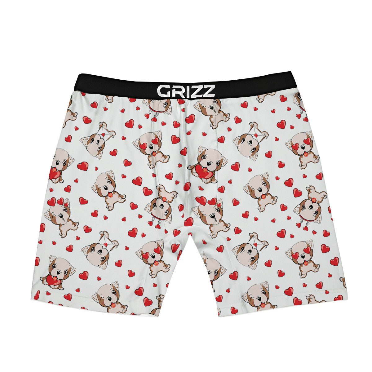English Bulldog Lovely Print Pattern Boxer Briefs-grizzshop