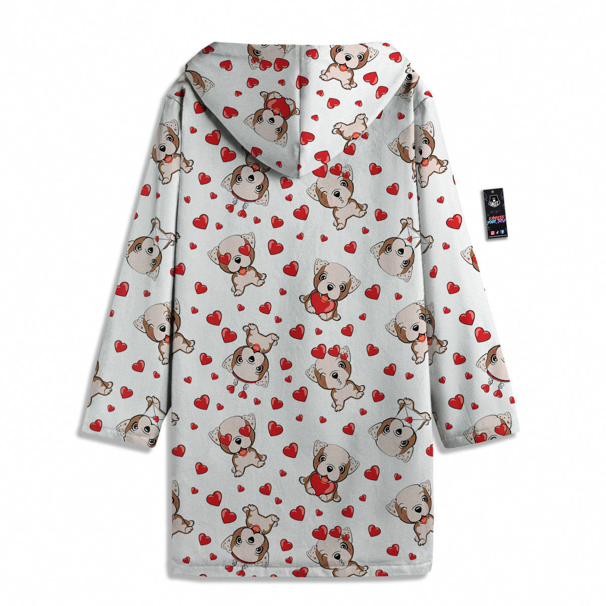 English Bulldog Lovely Print Pattern Men's Windbreaker Jacket-grizzshop