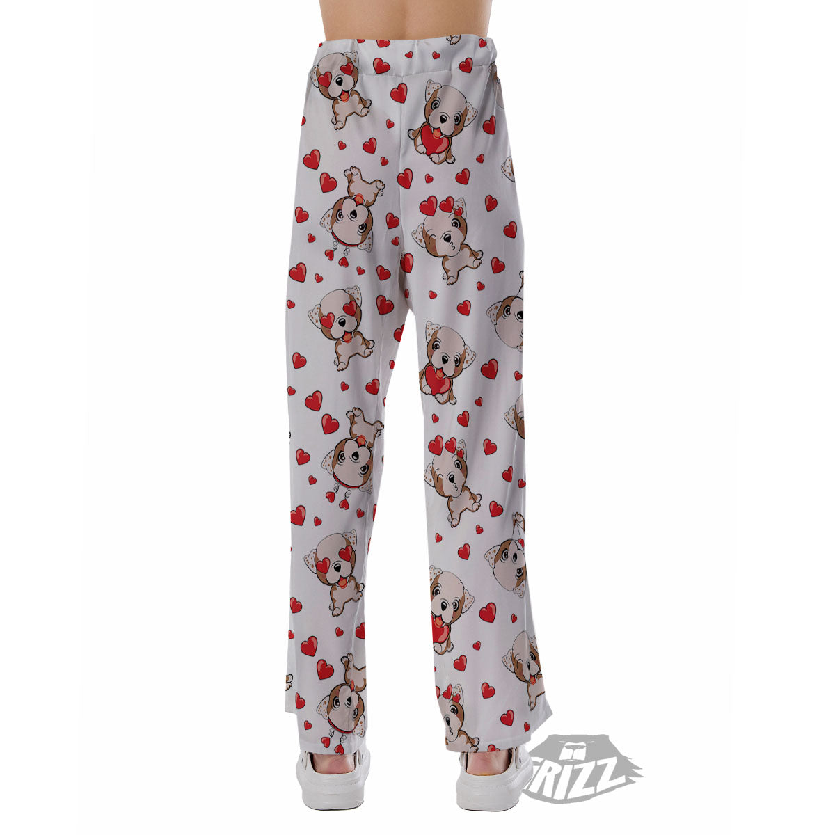 English Bulldog Lovely Print Pattern Pajama Pants-grizzshop