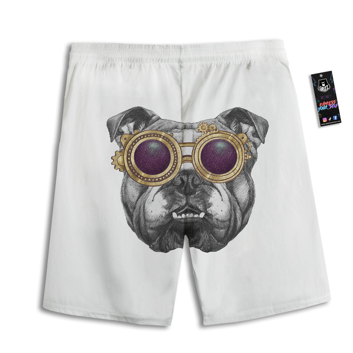 Fat Tuesday Zigzag Mardi Gras Print Men's Athletic Shorts